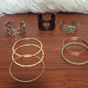 Women's Bundle of Gold and Silver Bracelet Collection